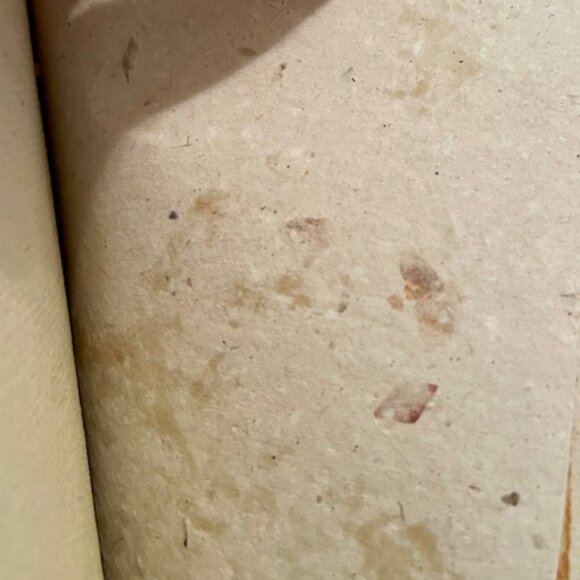 Hand made Bali Balinese Flower journal notebook bamboo paper Raffia Straw Eco - Picture 6 of 11